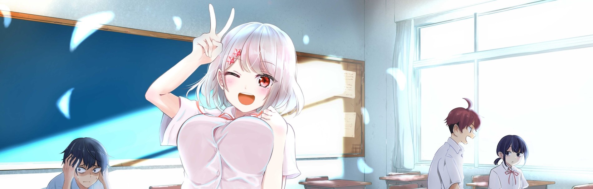 Negative Boy Nega-kun and Positive Girl Posi-chan